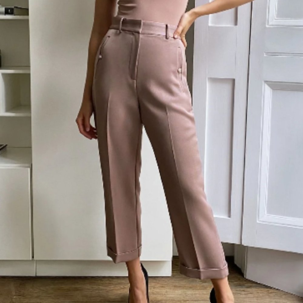 Aritzia Babaton Club Cuffed Pant, pink - size 0